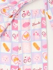 Sleep Squad Panache Flannel PJ Set, Pink, 8-16 product photo View 03 S
