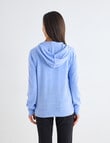 Ella J Merino Zip Hoodie, Pale Blue product photo View 02 S
