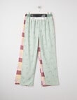 Sleep Squad Western & Check Flannel Pant, 2-Pack, Green product photo
