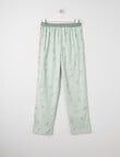 Sleep Squad Western & Check Flannel Pant, 2-Pack, Green product photo View 04 S