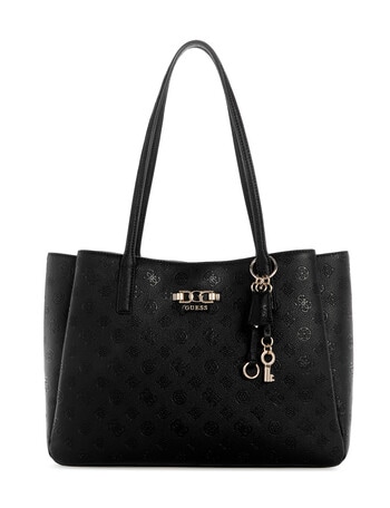 Guess Anise Multi Comp Tote Bag, Black Logo product photo