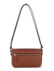 Guess Janie Convertible Crossbody Flap Bag, Cognac product photo View 02 S