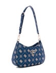 Guess Emelie Logo Top Zip Shoulder Bag, Denim Blue product photo View 03 S
