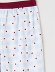 Sleep Squad Hearts Gingham & Panache Flannel Pant, 2-Pack, Blue product photo View 02 S