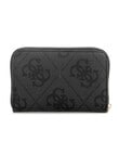Guess Janie Logo Med Zip Around Wallet, Coal Logo product photo View 02 S