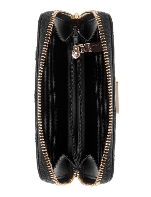 Guess Janie Logo Med Zip Around Wallet, Coal Logo product photo View 03 L