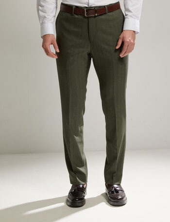 Laidlaw + Leeds Textured Tailored Pant, Green product photo