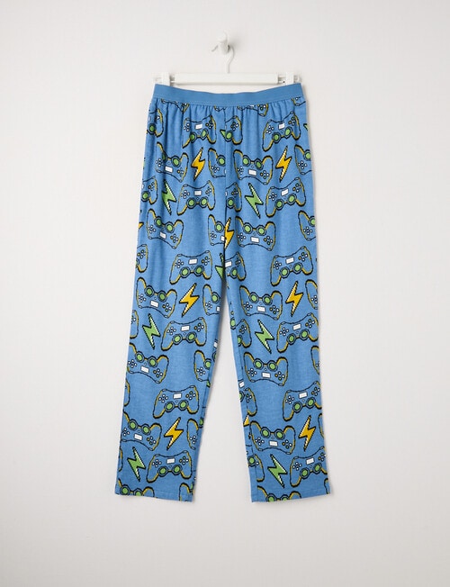 Sleep Squad Gamer Flannel Pant, 2-Pack, Blue product photo View 02 L