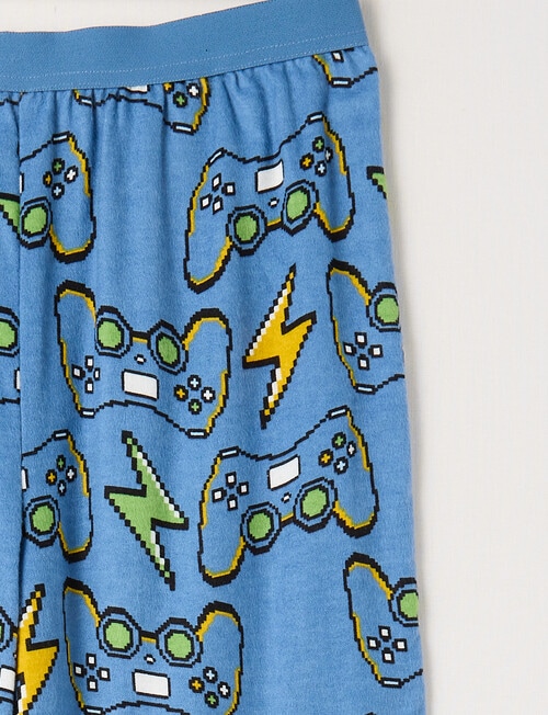 Sleep Squad Gamer Flannel Pant, 2-Pack, Blue product photo View 03 L