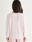 Ella J Textured Knit Top, Pink product photo View 02 S