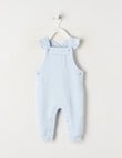 Teeny Weeny Hearts & Bows Jacquard Overall, Blue product photo
