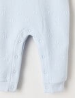 Teeny Weeny Hearts & Bows Jacquard Overall, Blue product photo View 03 S