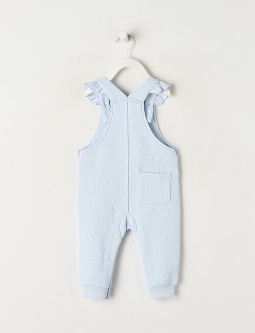 Teeny Weeny Hearts & Bows Jacquard Overall, Blue product photo View 04 L