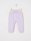 Teeny Weeny Heart and Bow Play Track Pant, Lilac product photo
