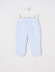 Teeny Weeny Heart and Bow Play Track Pant, Blue product photo