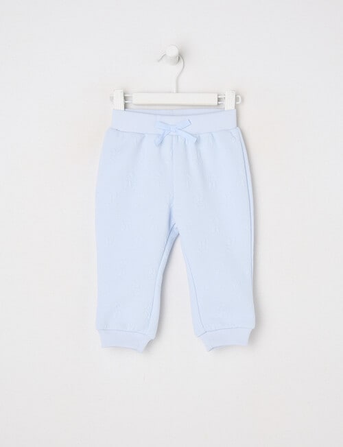 Teeny Weeny Heart and Bow Play Track Pant, Blue product photo