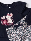 Teeny Weeny Heart & Bow Mouse Top and Pant, 2-Piece, Blue product photo View 03 S