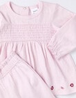 Teeny Weeny Heart & Bow Wide Leg Pant and Top, 2-Piece, Pink product photo View 02 S