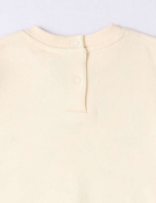 Teeny Weeny Heart & Bow Fleece Floral Tracksuit, 3-Piece, Pink & Cream product photo View 04 L