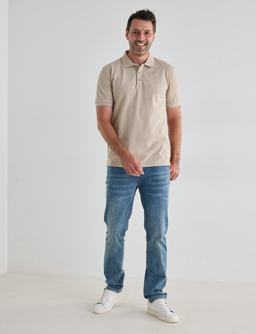 Chisel Ultimate Polo Shirt, Stone Marle product photo View 03 L