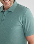 Chisel Ultimate Polo Shirt, Green Marle product photo View 04 S