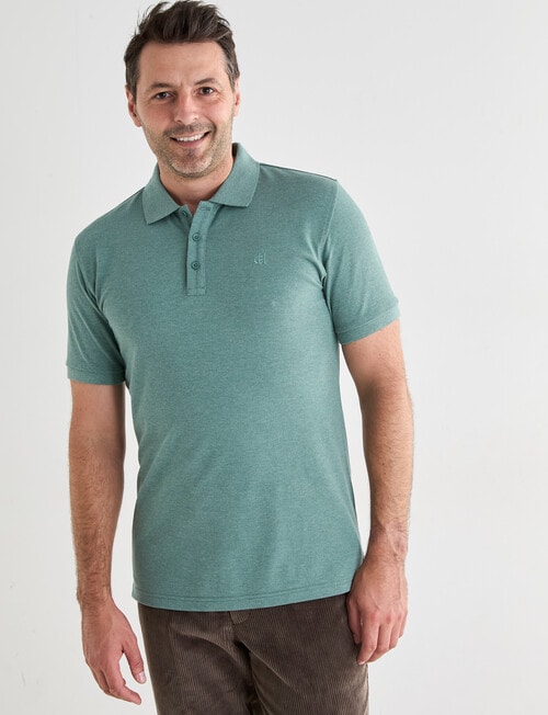 Chisel Ultimate Polo Shirt, Green Marle product photo View 05 L