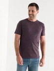 Chisel Ultimate Crew Neck Tee, Maroon Stripes product photo