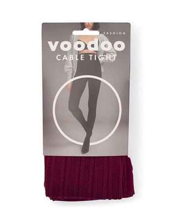 Voodoo Cable Knit Tight, Plum Liqueur product photo