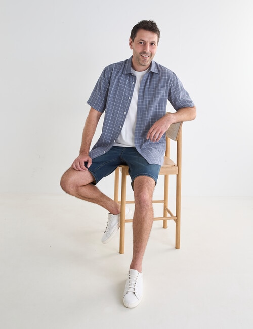 Chisel Soft Touch Short Sleeve Shirt, Slate product photo View 07 L