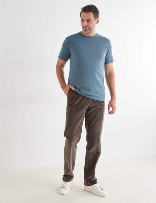 Chisel Ultimate Crew Tee, Ocean Blue Stripes product photo View 03 L