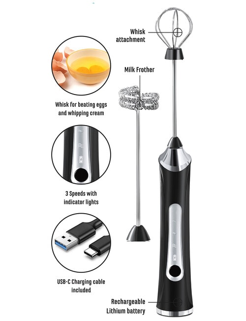Modello USB Milk Frother, Black, MOD1860A product photo View 03 L