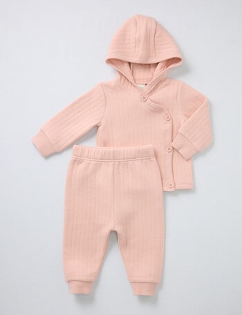 Little Bundle Forest Friends Quilted Set, 2-Piece, Pink product photo