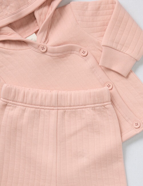 Little Bundle Forest Friends Quilted Set, 2-Piece, Pink product photo View 02 L