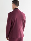 Laidlaw + Leeds Tailored Jacket, Burgundy product photo View 02 S