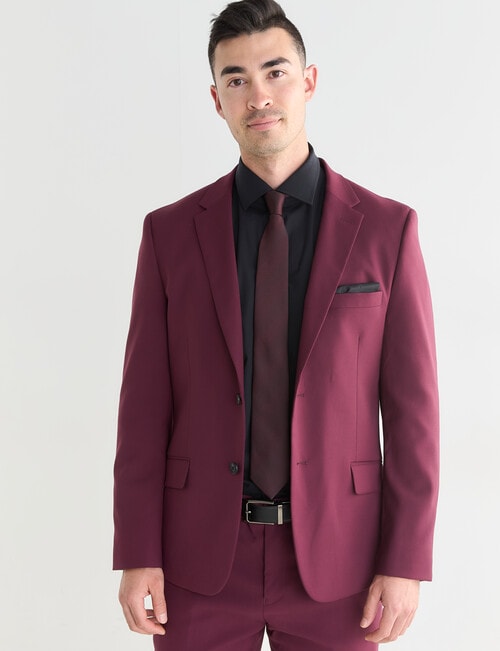 Laidlaw + Leeds Tailored Jacket, Burgundy product photo View 05 L