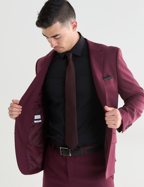 Laidlaw + Leeds Tailored Jacket, Burgundy product photo View 07 L