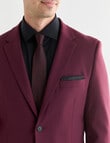 Laidlaw + Leeds Tailored Jacket, Burgundy product photo View 04 S