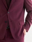 Laidlaw + Leeds Tailored Jacket, Burgundy product photo View 06 S