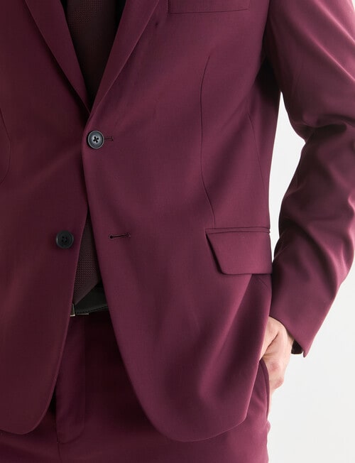 Laidlaw + Leeds Tailored Jacket, Burgundy product photo View 06 L