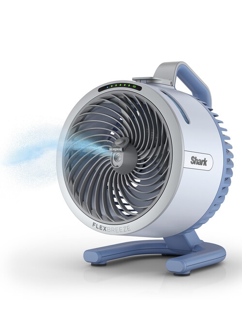 Shark FlexBreeze HydroGo Misting Portable Fan, Glacier, FA052QBLANZ product photo View 03 L