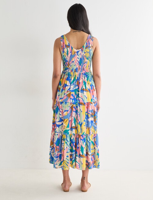 Whistle Shirred Front Dress, Summer Floral product photo View 02 L