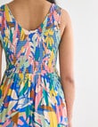 Whistle Shirred Front Dress, Summer Floral product photo View 08 S