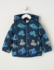 Teeny Weeny Truck Puffer Jacket, Navy product photo