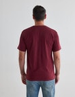Chisel Ultimate Crew Tee, Maroon product photo View 02 S