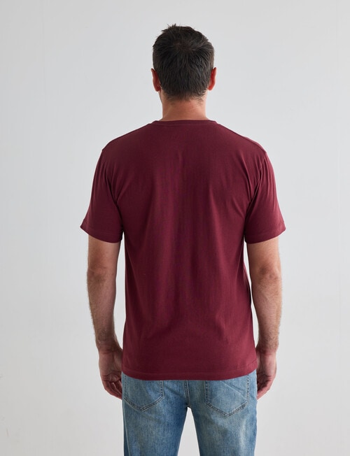Chisel Ultimate Crew Tee, Maroon product photo View 02 L
