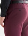 Laidlaw + Leeds Tailored Pant, Burgundy product photo View 05 S