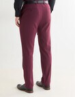 Laidlaw + Leeds Tailored Pant, Burgundy product photo View 02 S