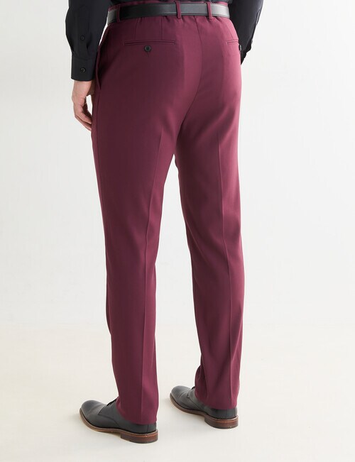 Laidlaw + Leeds Tailored Pant, Burgundy product photo View 02 L