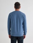 Chisel Fashion Fleece Crew Sweatshirt, Blue Marle product photo View 02 S