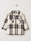 Teeny Weeny Check Shacket, Charcoal product photo